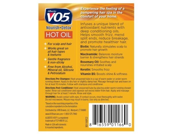 Vo5 Hot Oil Therapy Treatment 2 Count 0.5 Ounce (14ml) (3 Pack)