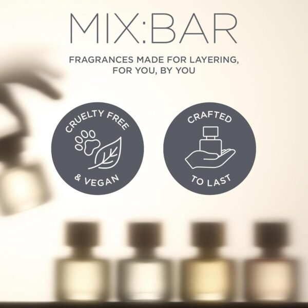 MIX:BAR Perfume for Women - Vanilla Bourbon Fragrance - Eau de Parfum Spray - Notes of Sandalwood, Vanilla Bean, Jasmin, Bergamot, 1.7oz