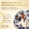 Life Nutrition-NAD+ Supplement 1000mg 120 Capsule - True NAD+ & Resveratrol,NMN Alternative for Anti-Aging