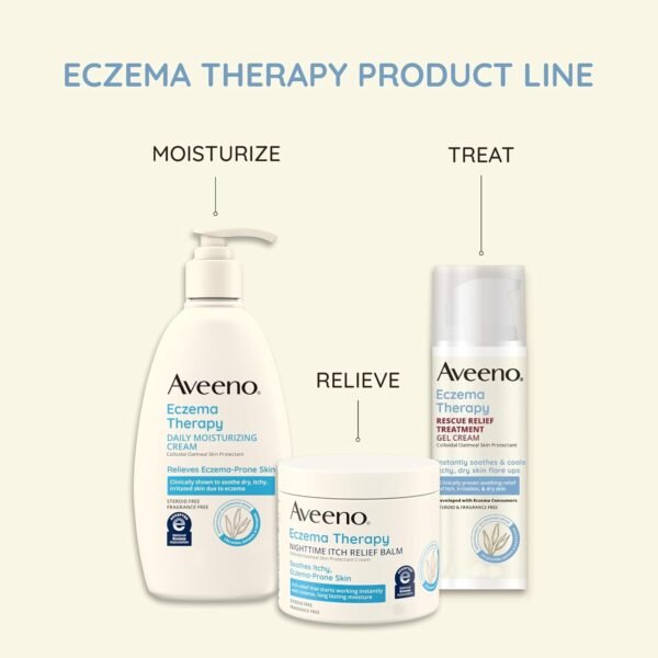 716y-HQ2FpL._SL1500_.jpg Aveeno Eczema Therapy Daily Moisturizing Body Cream for Sensitive Skin, Soothing Eczema Relief Cream, Colloidal Oatmeal & Ceramide for Dry & Itchy Skin, Steroid- & Fragrance-Free, 7.3 oz
