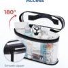 716zTOWKs6L._AC_SL1500_.jpg BAGSMART TSA Approved Toiletry Bag, 2 Pack Clear Makeup Cosmetic Bag Organizer, Quart Size Travel Bag for Toiletries, Carry-on Travel Accessories Essentials, Black-2pcs
