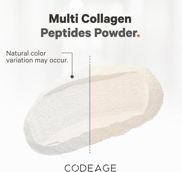 Codeage Multi Collagen Protein Powder Peptides, Hydrolyzed Collagen for Women & Men, Collagen Supplements, Grass Fed Bone Broth, 2-Month Supply, Unflavored, Type 1, 2, 3, 5 & 10, Non-GMO - 20 OZ