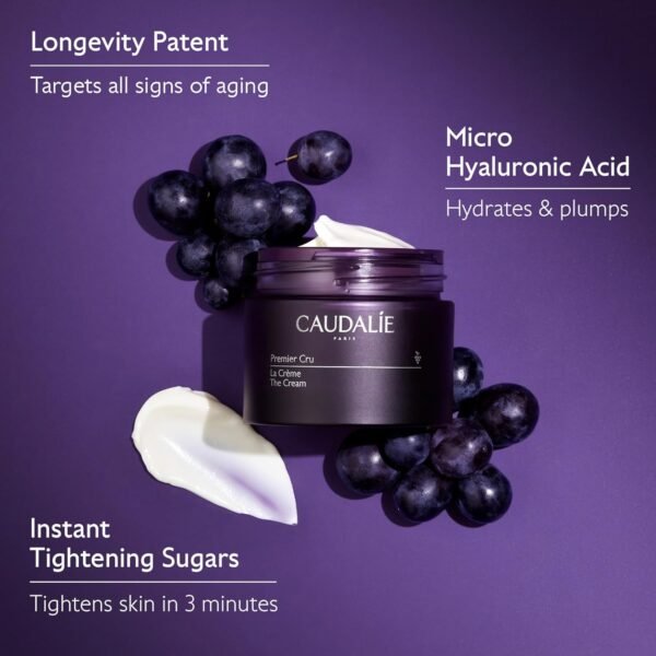 71737b2GF6L._SL1500_.jpg Caudalie Premier Cru Anti-Aging Cream Moisturizer, Refillable - 50 mL