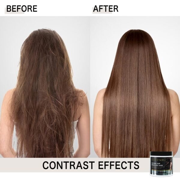 Hair Treatment Deep Repair Conditioning Argan Oil Collagen Hair Mask Essence, Self-Heating Hair Mask for Dry Damaged Hair All Hair Types – 16.9oz (500g)