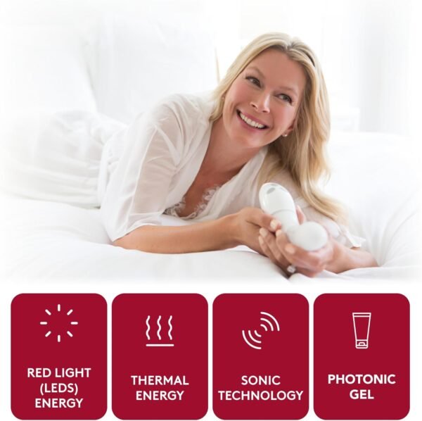 vFit and Photonic Gel Set, Red LED Light Intimate Health Device for Women, Wellness System for Menopausal Women & New Moms, Promotes Natural Hydration, Helps Tighten Pelvic Floor (2-Pack Set)