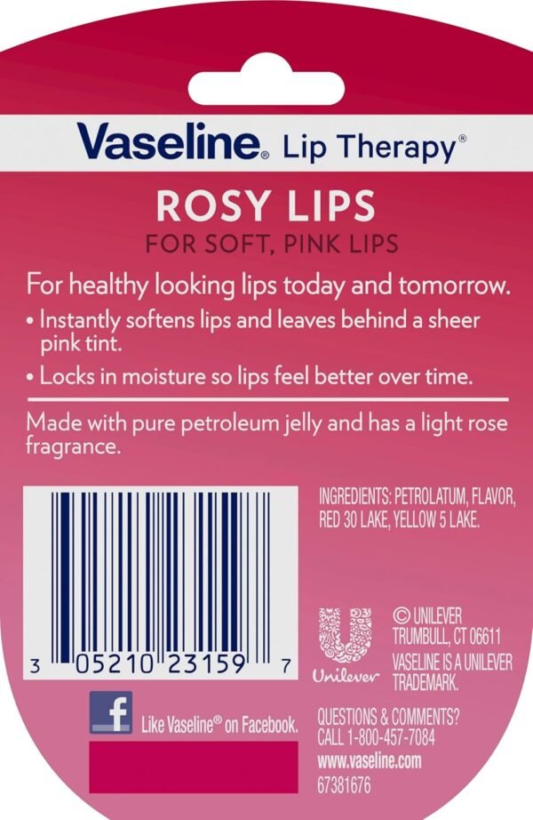 717FZxfJ0L._SL1500_.jpg Vaseline Lip Therapy Variety 3-Pack – Crème Brûlée, Rosy Lips, Cocoa Butter Mini Lip Balms for Soft, Glowing, and Deliciously Kissable Lips, 0.25 Oz Ea