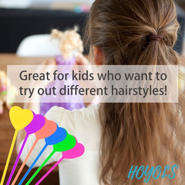 717JDwo4Q1L._SL1500_.jpg Hoyols Quick Hair Beader for Loading Beads Braid Stringer Hair Beading Tools Kit Ponytail Maker Styling Magic Topsy Tail for Kids Girls Colorful (12pcs Multi Color)