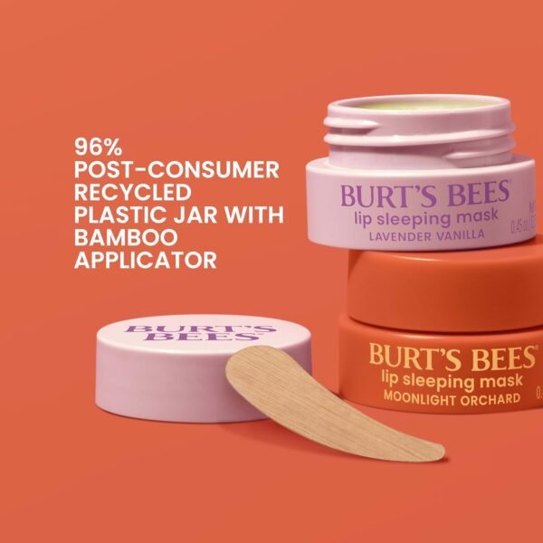 717f1AzDNKL._SL1500_.jpg Burt’s Bees Lavender Vanilla Lip Sleeping Mask, With Hyaluronic Acid and Squalane Moisturizer To Instantly Hydrate Lips, Overnight Mask and Treatment, 0.45 oz.