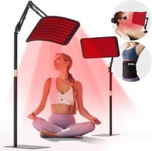 Red Light Therapy for Body, 3 in 1 Red Light Therapy with Stand, Deep 660nm and 850nm Red Light Therapy Panel for Face, Muscles Pain, Skin, Leg, Joints, Waist (Red)