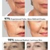 3-in-1 Red Light Therapy for Face and Neck, Skin Tightening Device True Beauty Glow Facial Massager for Skin Care, Effective Wrinkle Reduction Anti-Aging with Lifting, Tightening, Infusing