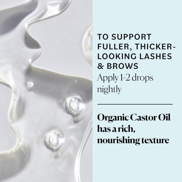 Sky Organics Organic Castor Oil Eyelash & Brow Serum, Hexane-Free Conditioning Oil that Promotes Fuller Looking Lashes & Eye Brows, 100% Pure & Cold-Pressed 1 fl. Oz. / 30 ml w ebook
