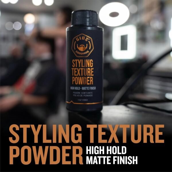 717tMFTsmdL._SL1500_.jpg GIBS Grooming Styling Texture Powder - For Men and Women - Volumizing - High Hold - Matte Finish - Easy to Apply - 1oz (30g)