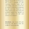 718NobtBrkL._SL1500_.jpg Handcraft Blends Castor Oil with Rosemary Oil - 8 Fl Oz - 100% Pure and Natural - Premium Grade Carrier Oil for Hair Growth, Eyelashes and Eyebrows, Hair & Body