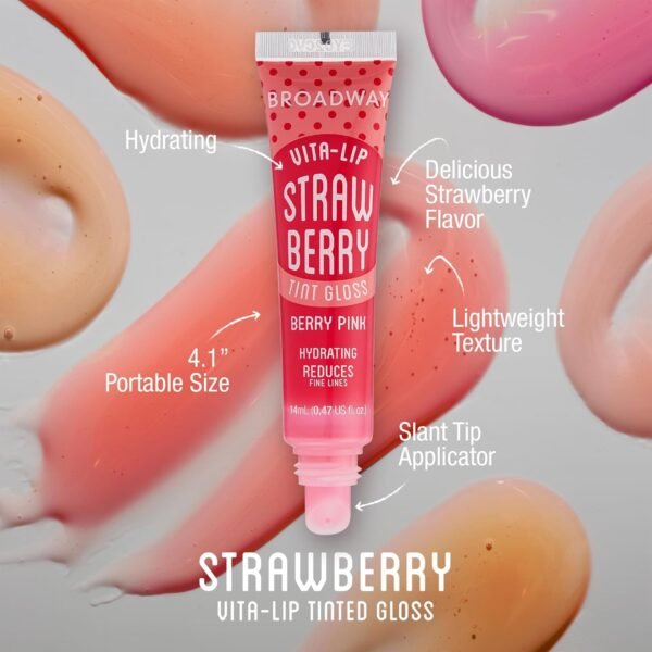718qQ9vKGPL._SL1500_.jpg Ruby Kisses Broadway Vita-Lip Tinted Lip Gloss (9 Pack) Ultra-Hydrating, Nourishing, Soothing Formula with Vitamins, High-Shine Non-Sticky Lip Balm with Rosehip+Coconut Oil, Pink, Red & Brown Shades