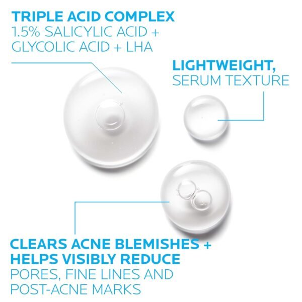 La Roche-Posay Effaclar Salicylic Acid Treatment to Minimize Pores, Clear Acne Blemishes and Post Acne Marks