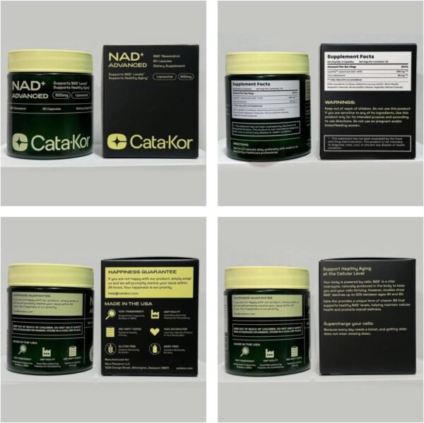 7194DESqNL._AC_SL1500_.jpg NMNH Supplement Alternative - Liposomal NAD with Resveratrol - High Purity NAD Supplement for Anti-Aging, Energy, Focus - 60 Capsules