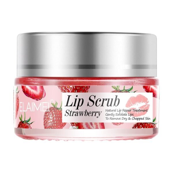 719Eg1mG3JL._SL1500_.jpg Strawberry Lip Scrub & Repair, Exfoliator & Moisturizer for Chapped, Dry and Flaky Lips
