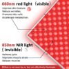 Red Light Therapy for Body and Face, 3 in 1 Red Light Panel with Removable Stand, Adjustable Red Light Lamp, LED 660nm Red Light and 850nm Infrared Red Light Therapy Devices for Full Body Skin Home