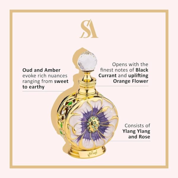 719i33UPr7L._SL1500_.jpg Swiss Arabian Layali - Luxury Products From Dubai - Long Lasting And Addictive Personal Perfume Oil Fragrance - A Seductive Signature Aroma - 0.5 Oz