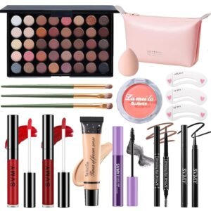 Makeup Set for Women, Makeup Full Kit for Beginners & Professionals, Travel Makeup Set for Teens & Adults, Makeup Gift Set for Girls, Eyeshadow Palette, Lip Gloss, Face & Eye Make up