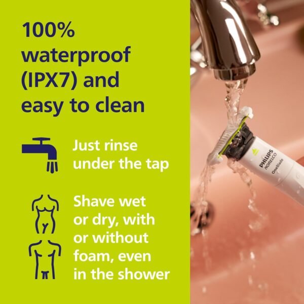 Philips Norelco OneBlade Intimate, Designed for Pubic Grooming, Trim & Shave with Extra Skin Protection, Waterproof, Model QP1924/70