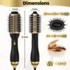 71AAcLDWBHL._AC_SL1500_.jpg 4-in-1 Hot Air Brush with Oval Barrel - Salon-Grade Styling Tool for All Hair Types