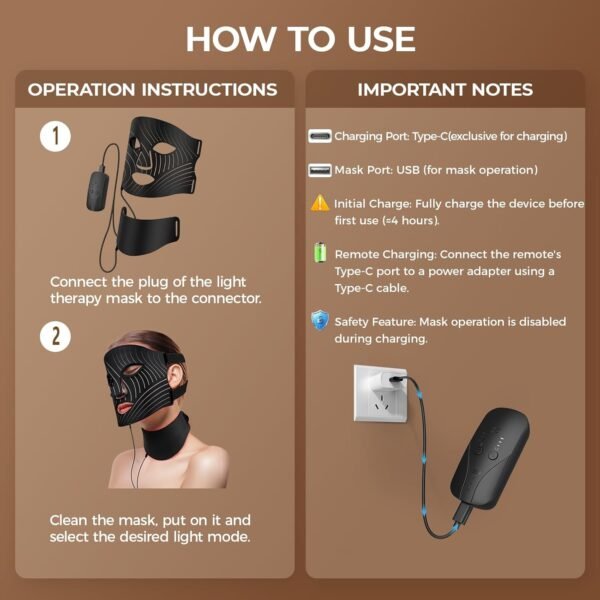 Red Light Therapy for Face,LED Face Mask Light Therapy with Neck Device,103 3-in-1 Light Beads,Remoter Rechargeable,Timing Function,Infrared Red Light Therapy Mask for Home Working Travel Yoga Sleep