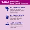 Dr Teal's Kids 3-in-1 Elderberry Bath: Bubble Bath, Body Wash & Shampoo, 20 fl oz.