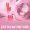 W7 Sweet Dreams Lip Care Trio - 3 Piece Gift Set - Overnight Lip Mask, Lip Balm & Lip Scrub - Strawberry