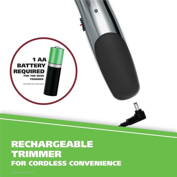 71BC7-lSVxL._SL1500_.jpg Wahl Groomsman Rechargeable Beard Trimmer kit for Mustaches, Nose Hair, and Light Detailing and Grooming with Bonus Wet/Dry Battery Nose Trimmer – Model 5622v