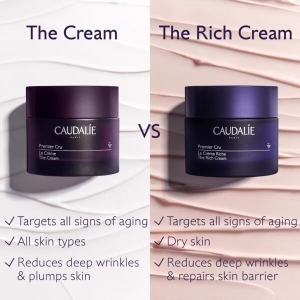 71BDVJo3-bL._SL1500_.jpg Caudalie Premier Cru Anti-Aging Cream Moisturizer, Refillable - 50 mL