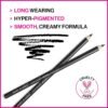 wet n wild Color Icon Kohl Eyeliner Pencil - Rich Hyper-Pigmented Color, Smooth Creamy Application, Long-Wearing Matte Finish Versatility, Cruelty-Free - Baby's Got Black