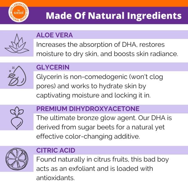 Sun Laboratories By Giesee Dark Sunsation Self Tanning Solution 16 oz - Sun Tanning Lotion, Spray Tan, Tanning Spray, Airbrush Tanning, Sunless Tanner, Self Tanner Spray Mist, Bronzing Spray