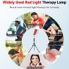 Red Light Therapy Lamp, Infrared Light Therapy with Stand - 660nm Redlight and 850nm Near Infrared Light Device for Body Pain Relief Skin Care