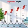 Red Light Therapy Lamp, Infrared Light Therapy with Stand - 660nm Redlight and 850nm Near Infrared Light Device for Body Pain Relief Skin Care