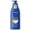 NIVEA Nourishing Hydration Skin Firming Body Lotion with Q10 and Vitamin C, 72-Hour Body Moisturizer for Dry to Very Dry Skin, 16.9 Fl Oz Pump Bottle
