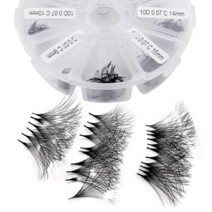 71C0TF1Dp2L._SL1500_.jpg Premade Fans Eyelash Extension 500 Fans Handmade Loose Volume Lashes Mutiple Options 10D Pre-made Fans 0.07mm Thickness C/D Curl 9-16mm/13-20mm Volume Eyelash Extensions by WENDYLASHES