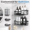 71CCFtUUKvL._AC_SL1500_.jpg Adhesive Shower Caddy, 5 Pack Rustproof Stainless Steel Bath Organizers With Large Capacity, No Drilling Shelves for Bathroom Storage & Home Decor