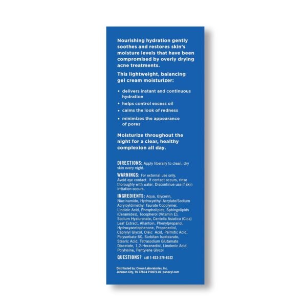 71CJk1N7frL._SL1500_.jpg PanOxyl PM Balancing Repair Moisturizer with Niacinamide, Ceramides and Cica, Hydrating Face Moisturizer, Acne Prone Skin and Dry Skin, Non-Comedogenic Night Face Moisturizer, 3 oz