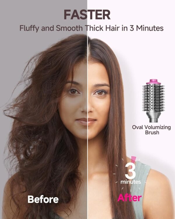 71CRB1nBreL._AC_SL1500_.jpg 5 in 1 Hair Dryer Brush WindBlow Magic Styler, 110,000 RPM High-Speed Turbo Blow Dryer Brush, Professional 500 Million Negative Ionic Hair Dryer, Fast Drying for Curling Volumizing Air Styling