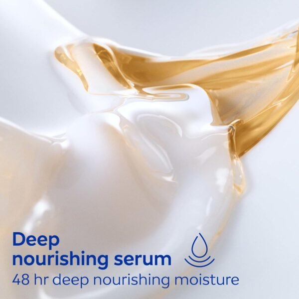 71CisIJ9AkL._SL1500_.jpg NIVEA Cocoa Butter Body Cream for Dry Skin with Hyaluronic Acid, Cocoa Butter and Deep Nourishing Serum, 72-Hour Body Moisturizer, 16 Oz Jar