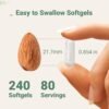 Micro Ingredients Multi Collagen Pills for Women & Men, 240 Capsules | Type I, II, III, V, X - Hydrolyzed Collagen Peptides with Biotin, Hyaluronic Acid & Vitamin C | Hair, Skin, Nail & Joint Support