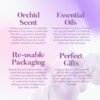 Spa Gifts for Women, Body & Earth 5 Pcs Gifts for Women Orchid Gift Sets, Bath and Body Womens Bath Gifts, Mothers Day Gift for Mom