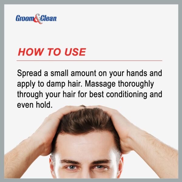 Groom & Clean Hair Styling Product - Men's Grooming Cream - Hair Styling Cream for Men, Medium All Day Hold for All Hairstyles, Easy Wash Off, Greaseless Hair Control 4.5 Oz (Pack of 2)