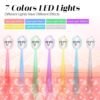 Red Light Therapy Mask for Face, Led Face Mask Light Therapy, 7-1 Colors LED Facial Skin Care -White
