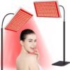 Red Light Therapy for Body and Face & Infrared Light Therapy Lamp - 150pcs 660nm Red + 150pcs 850nm Near-Infrared LED Panel with Adjustable Stand, Clinical Grade Home Skin and Muscle Support Device