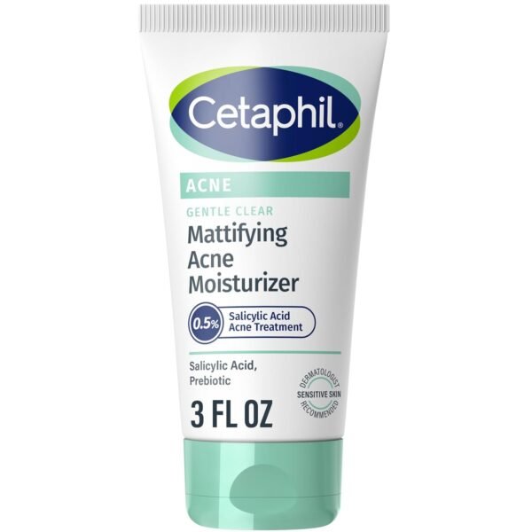 71DxFrq7dAL._SL1500_.jpg Cetaphil Face Moisturizer, Gentle Clear Mattifying Acne Moisturizer With 0.5% Salicylic Acid, Hydrates and Treats Sensitive Acne Prone Skin, Skin Care for Sensitive Skin, 3oz