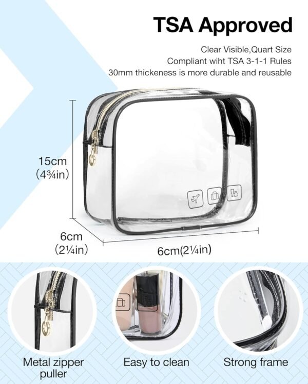 71EDeha1x1L._AC_SL1500_.jpg BAGSMART Toiletry Bag Hanging Travel Makeup Organizer with TSA Approved Transparent Cosmetic Bag Makeup Bag for Full Sized Toiletries, Large-Blck