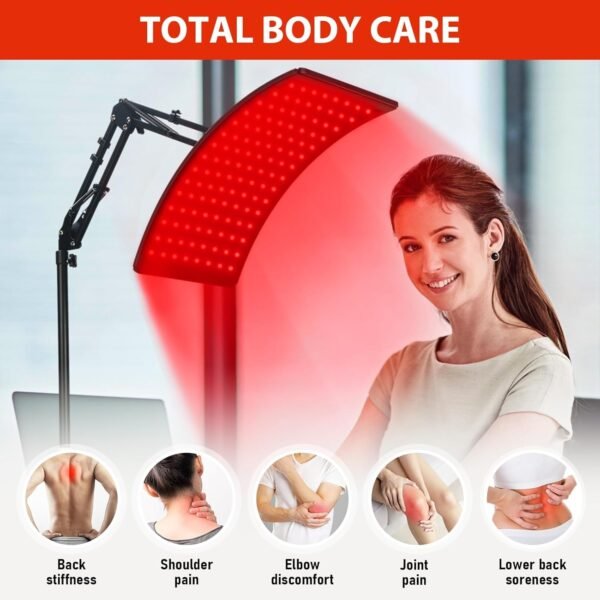 71EiClmP00L._AC_SL1500_.jpg Red Light Therapy for Face and Body, Red Infrared Light Therapy Lamp with Stand Led 660nm & 850nm Infrared Light Device for Body