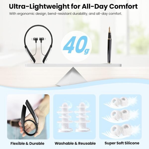 Red Light Therapy for Nose & Ears, 2-in-1 Infrared Nasal Therapy Device, Red Light Therapy for Ear Relief, Portable Light-weight Soothing Device with Neck-Hanging Design, Auto Timer, Rechargeable